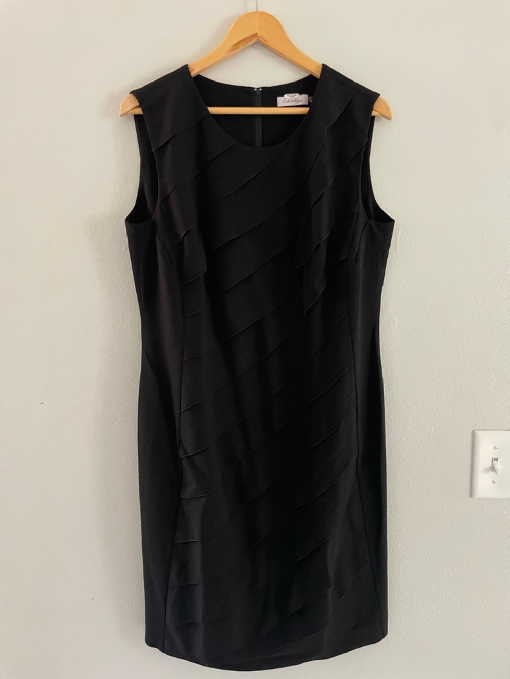 Calvin Klein Black Sleeveless Mini Dress